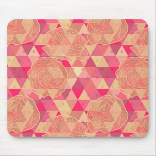 Geometrisches Muster der Blume Mousepad