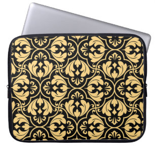 geometrisches Muster der Blume. Nahtlose Vintage B Laptopschutzhülle