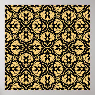 geometrisches Muster der Blume. Nahtlose Vintage B Poster