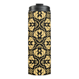 geometrisches Muster der Blume. Nahtlose Vintage B Thermosbecher