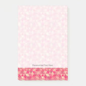 Geometrisches Muster der Blume Post-it Klebezettel (Vorderseite)