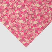 Geometrisches Muster der Blume Seidenpapier (Ausschnitt)