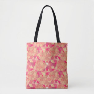 Geometrisches Muster der Blume Tasche