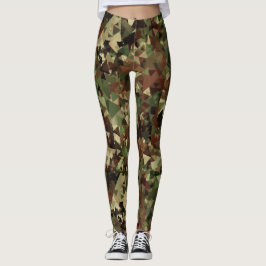Geometrisches Muster der Camouflage Leggings