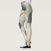 geometrisches Muster der Deko der Erdtonkunst Leggings (Links)