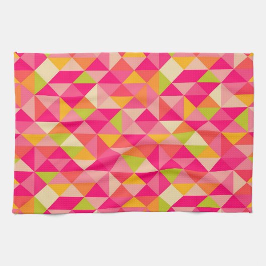 Geometrisches Muster der Dreiecke Geschirrtuch (Horizontal)