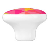 Geometrisches Muster der Dreiecke Keramikknauf (Seitenansicht)