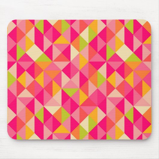 Geometrisches Muster der Dreiecke Mousepad (Vorne)