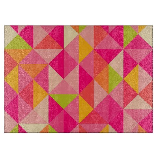 Geometrisches Muster der Dreiecke Schneidebrett (Vorderseite)