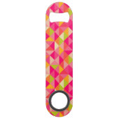 Geometrisches Muster der Dreiecke Speed Flaschenöffner (Rückseite)