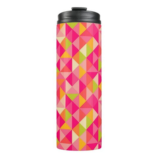 Geometrisches Muster der Dreiecke Thermosbecher (Vorderseite)