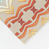 Geometrisches Muster der ethnischen böhmischen Art Fleecedecke (Ecke)