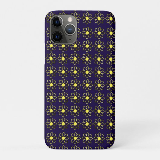 Geometrisches Muster der Gelben Daisy-Blume Case-Mate iPhone Hülle (Rückseite)