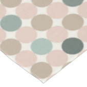 Geometrisches Muster der grünen, braunen, rosa Pol Tischdecke (Schrägansicht)