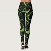 geometrisches Muster der grünen, miteinander verbu Leggings (Rückseite)