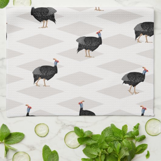 Geometrisches Muster der Guinea Geschirrtuch (Gefaltet)