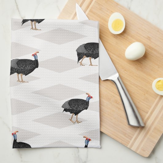 Geometrisches Muster der Guinea Geschirrtuch (Viertel Falte)