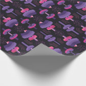 Geometrisches Muster der Gym-Ausrüstung Geschenkpapier (Ecke)