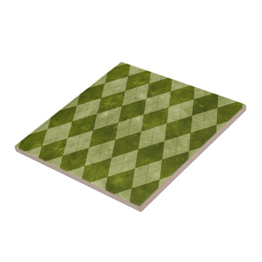 Geometrisches Muster der klassischen Mossy Green R Fliese (Seite)