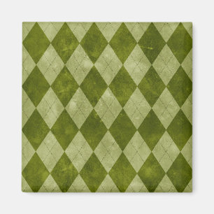 Geometrisches Muster der klassischen Mossy Green R Magnet