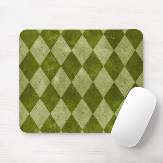 Geometrisches Muster der klassischen Mossy Green R Mousepad (Mit Mouse)
