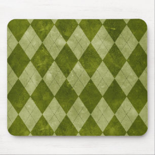 Geometrisches Muster der klassischen Mossy Green R Mousepad