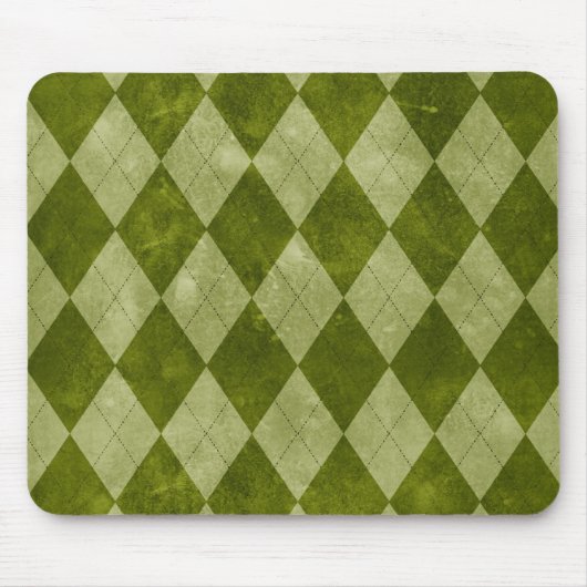 Geometrisches Muster der klassischen Mossy Green R Mousepad (Vorne)