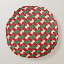 Geometrisches Muster der Krawatte Oriental Red Gre