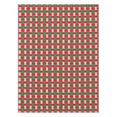 Geometrisches Muster der Krawatte Oriental Red Gre Tischdecke (Vorderseite)