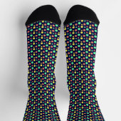 Geometrisches Muster der Marine Socken (Oben)