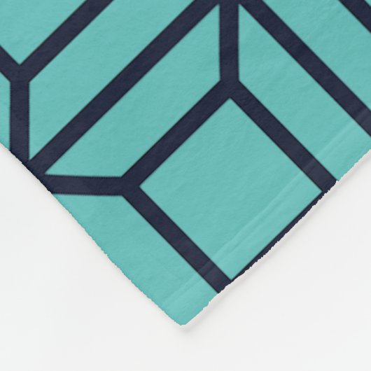 Geometrisches Muster der optischen Illusion auf bl Fleecedecke (Ecke)