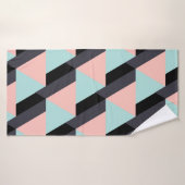 Geometrisches Muster der Pastellfarben Badehandtuch (Badehandtuch)