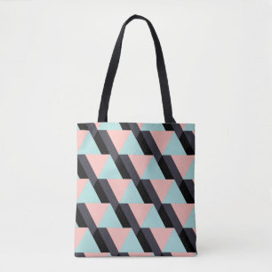 Geometrisches Muster der Pastellfarben Tasche