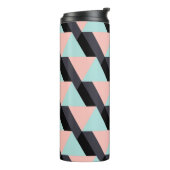 Geometrisches Muster der Pastellfarben Thermosbecher (Nach links gedreht)