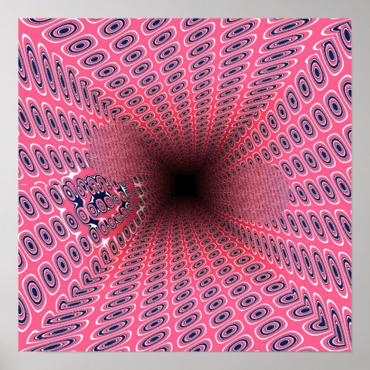 Geometrisches Muster der Quanten-Ramanujan-Tunnel Poster (Vorne)