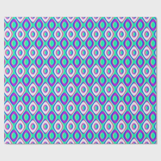 Geometrisches Muster der Quantenphysik Geschenkpapier (Flach)