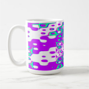 Geometrisches Muster der Quantenphysik Kaffeetasse