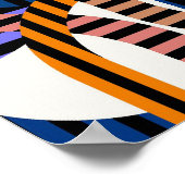 Geometrisches Muster der Quantenphysik Poster (Ecke)
