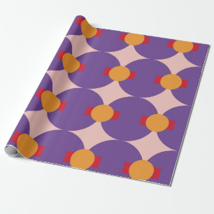 Geometrisches Muster der Retromodelle Vintage Abst Geschenkpapier