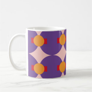 Geometrisches Muster der Retromodelle Vintage Abst Kaffeetasse