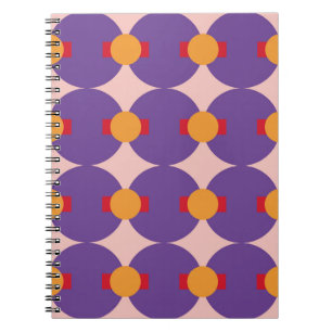 Geometrisches Muster der Retromodelle Vintage Abst Notizblock