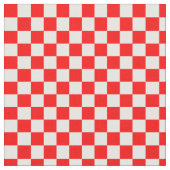 Geometrisches Muster der roten Schachbretter Stoff (Nahaufnahme)