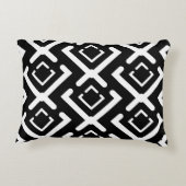 Geometrisches Muster der schwarzen, geometrischen Dekokissen (Rückseite)