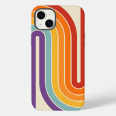 Geometrisches Muster der Streifen im Retro-Stil de Case-Mate iPhone Hülle (Rückseite)