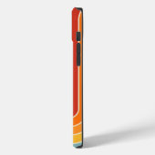 Geometrisches Muster der Streifen im Retro-Stil de Case-Mate iPhone Hülle (Rückseite / Links)