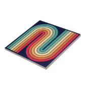 Geometrisches Muster der Streifen im Retro-Stil de Fliese (Seite)