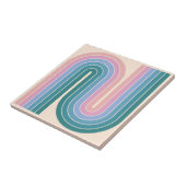 Geometrisches Muster der Streifen im Retro-Stil de Fliese (Seite)