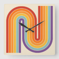 Geometrisches Muster der Streifen im Retro-Stil de