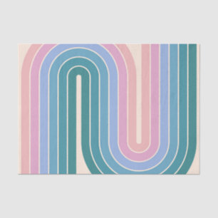 Geometrisches Muster der Streifen im Retro-Stil de Seidenpapier