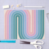 Geometrisches Muster der Streifen im Retro-Stil de Seidenpapier (Handwerk)